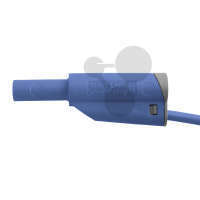 Cordons de sécurité 4mm à reprise arrière, 2,5mm², 50cm, Bleu (10)