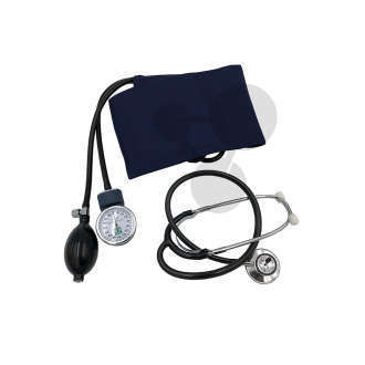 Blutdruck-Messgerät mit Stethoskop