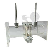 Zweikammer-Osmometer aus Plexiglas mit 2 x 50 cm Kapillarrohren & 2 Stopfen