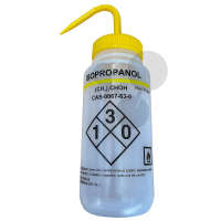 Spitzflasche Isopropanol 500 ml gelb Weithals PP