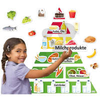 Ernährungspyramide magnetisch mit Lebensmitteln (70-teilig)