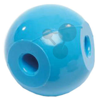 Stickstoff-Kalotte, blau, 3 Löcher, 107° pyramidal, ø 23mm, 10 Stück