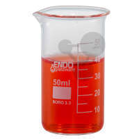 Becherglas 50 ml hohe Form Borosilikatglas